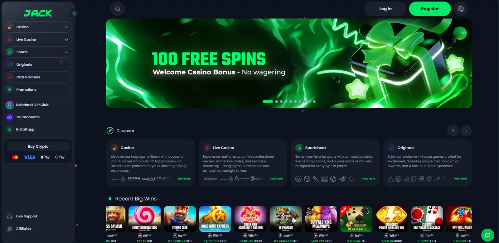 Jack.com screenshot